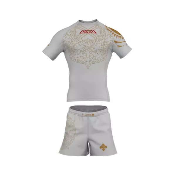 Рашгард + Шорты AL LEONE AIGA White