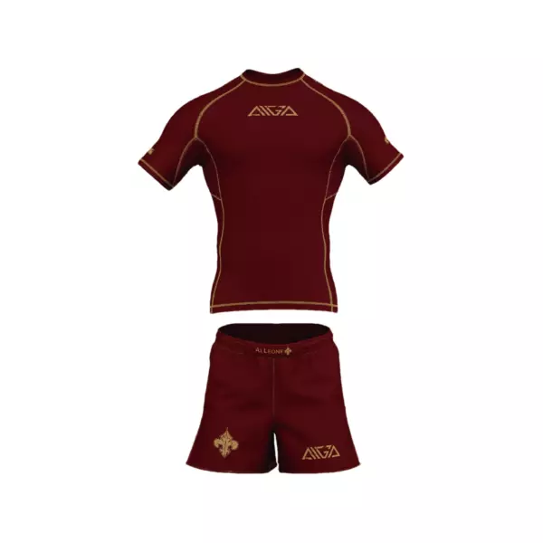 Рашгард + Шорты AL LEONE AIGA NATIONAL TEAM Red