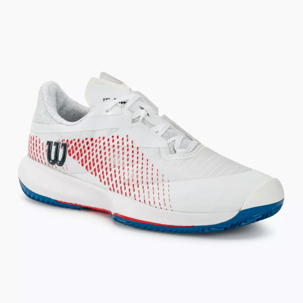 Теннисные Кроссовки Wilson Kaos Swift 1.5 Clay white/deja vu blue/wilson red