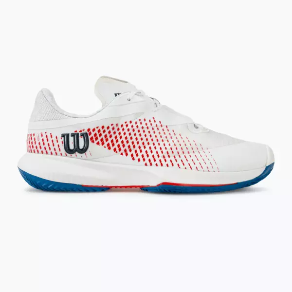 Теннисные Кроссовки Wilson Kaos Swift 1.5 Clay white/deja vu blue/wilson red