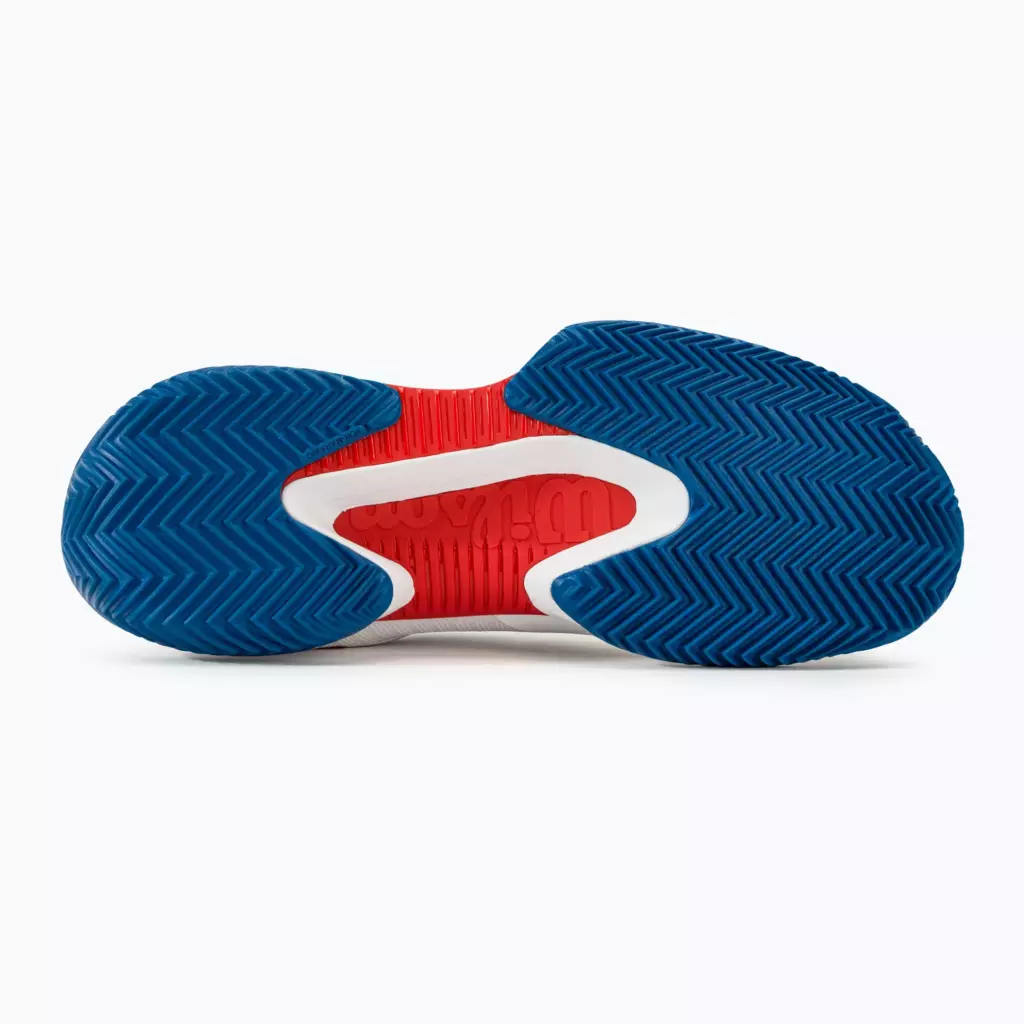 Теннисные Кроссовки Wilson Kaos Swift 1.5 Clay white/deja vu blue/wilson red