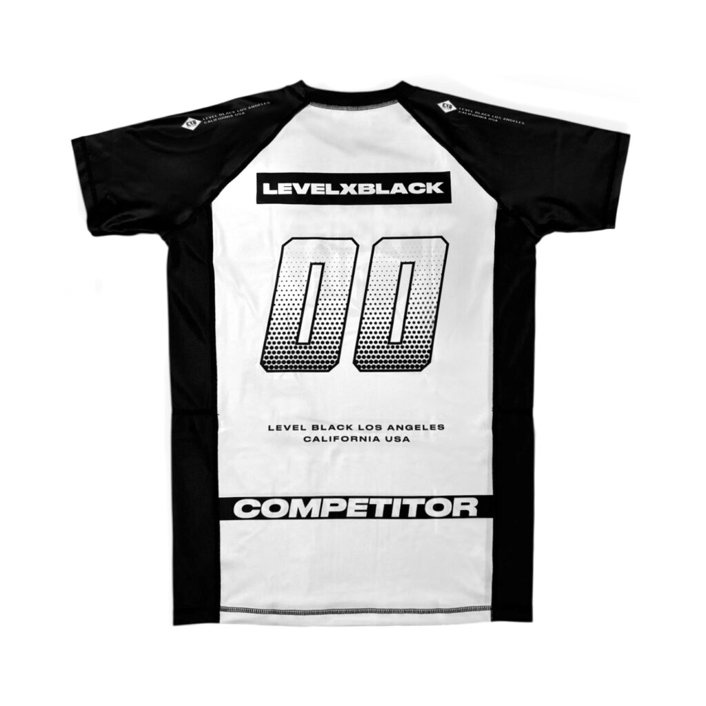 Рашгард Level x Black COMPETITOR белый