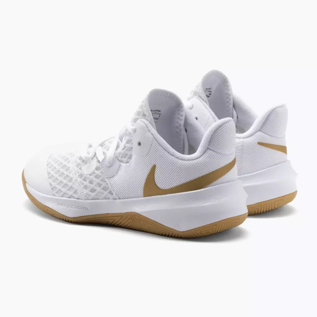 Кроссовки волейбольные Nike Zoom Hyperspeed Court SE white/gold