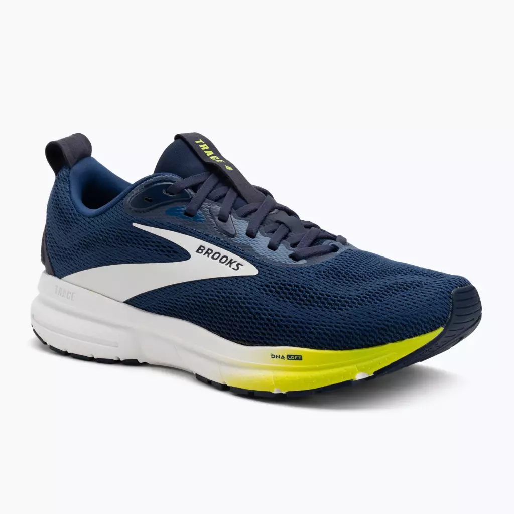 Кроссовки для бега Brooks Trace 4 navy/peacoat/acid lime