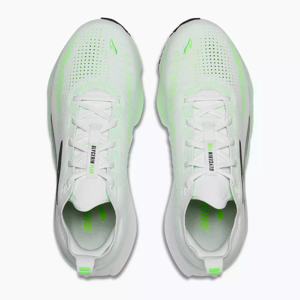 Кроссовки для бега Brooks Glycerin Flex white/green gecko/phantom