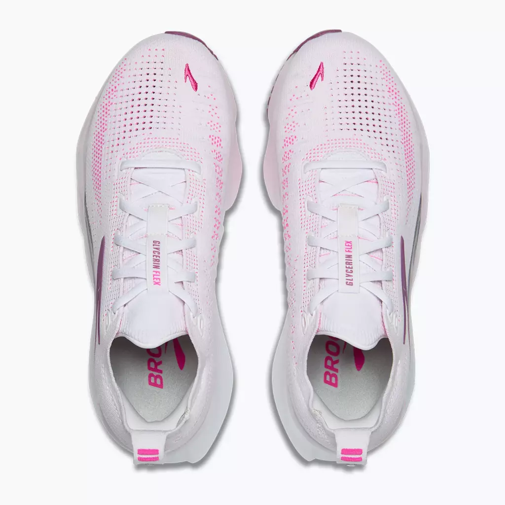 Женские Кроссовки для бега Brooks Glycerin Flex white/cyber pink/argyle