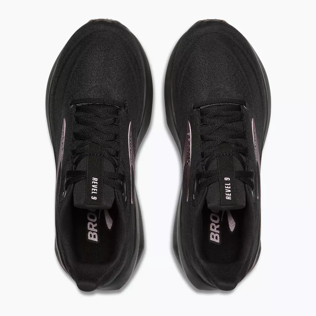 Женские Кроссовки для бега Brooks Revel 9 black/black/rose gold