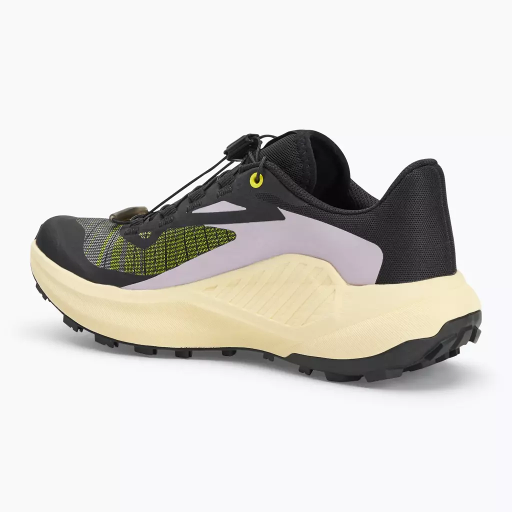 Женские Кроссовки для бега Salomon Genesis black/sulphur spring/orchid petal