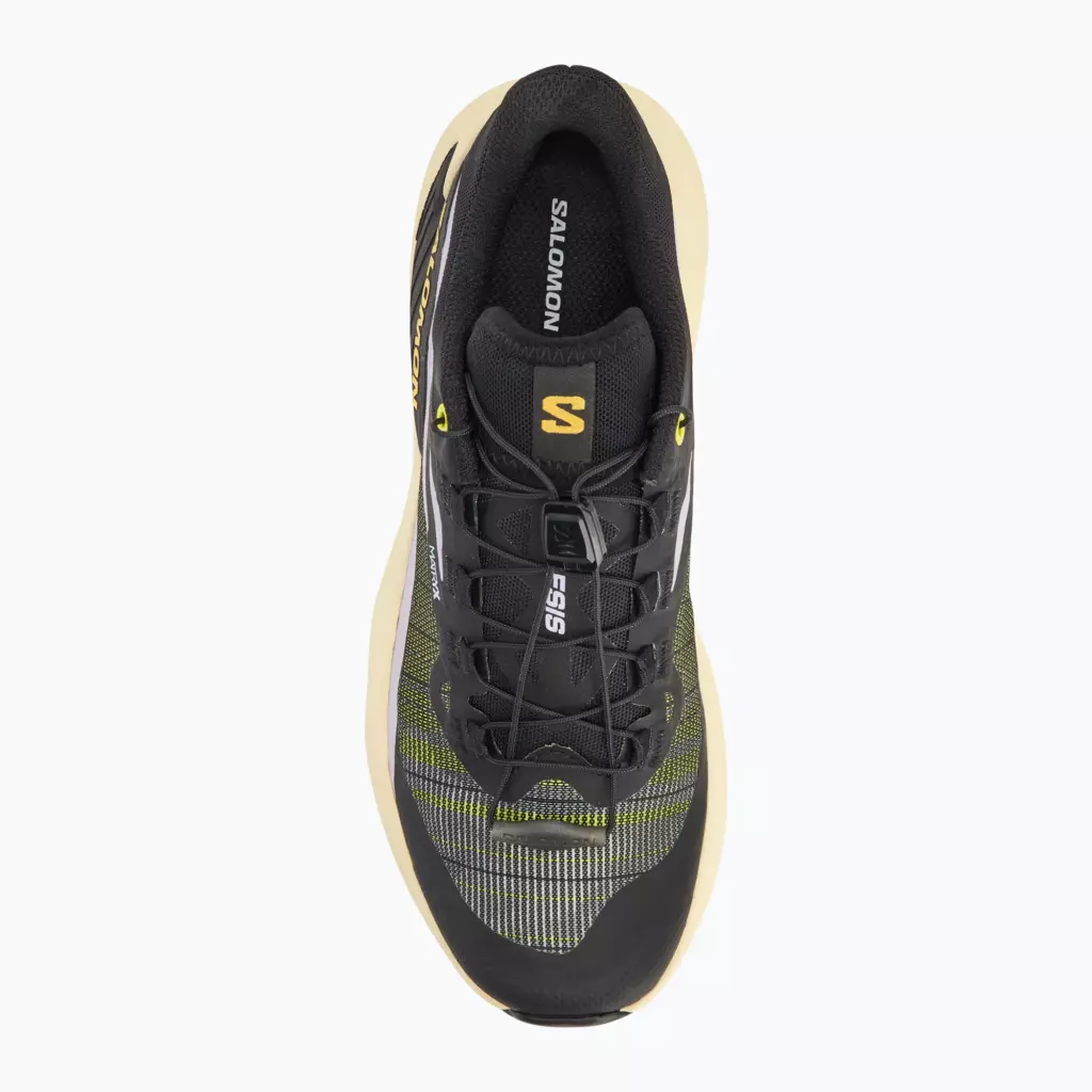 Женские Кроссовки для бега Salomon Genesis black/sulphur spring/orchid petal