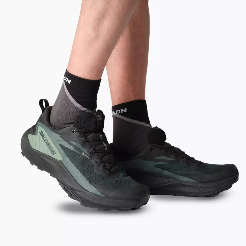 Кроссовки для бега Salomon Genesis GTX black/agave green/urban chic