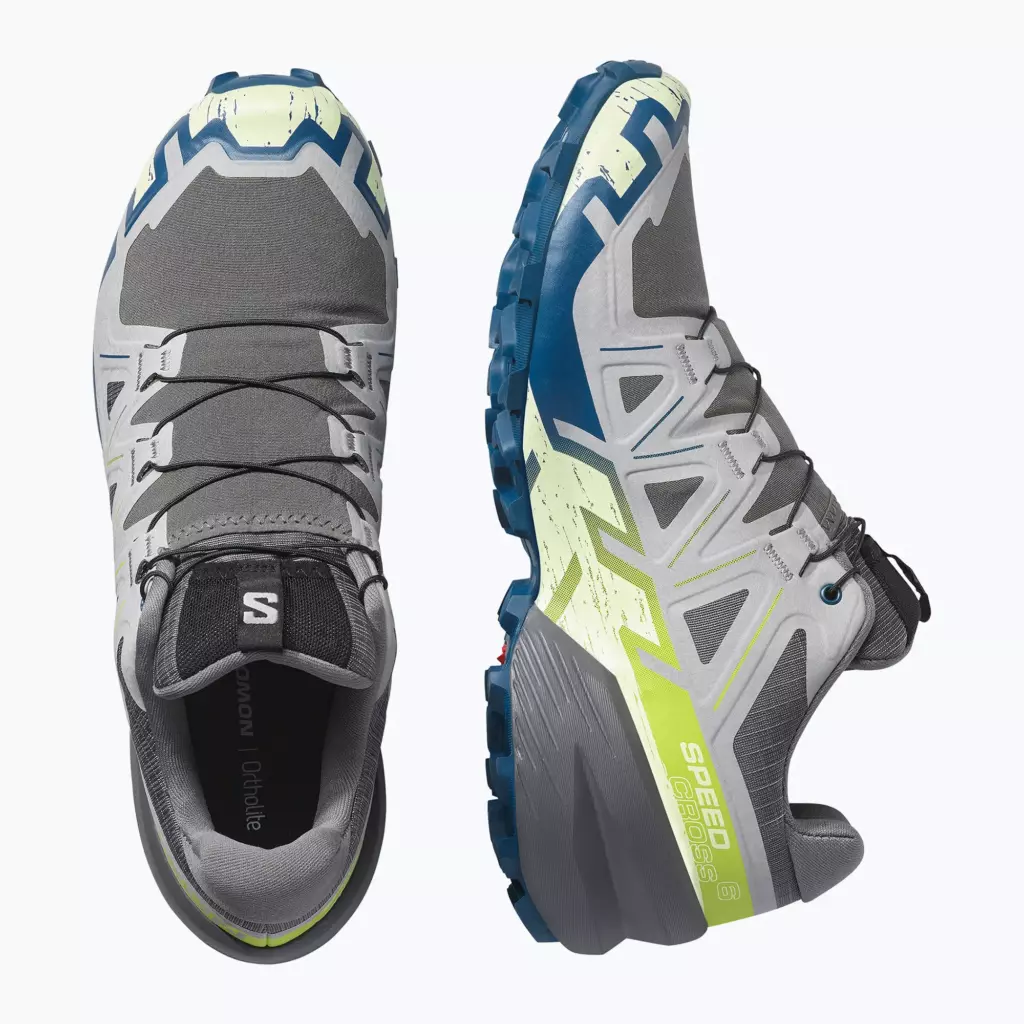 Кроссовки для бега Salomon Speedcross 6 castlerock/lime cream/poseidon