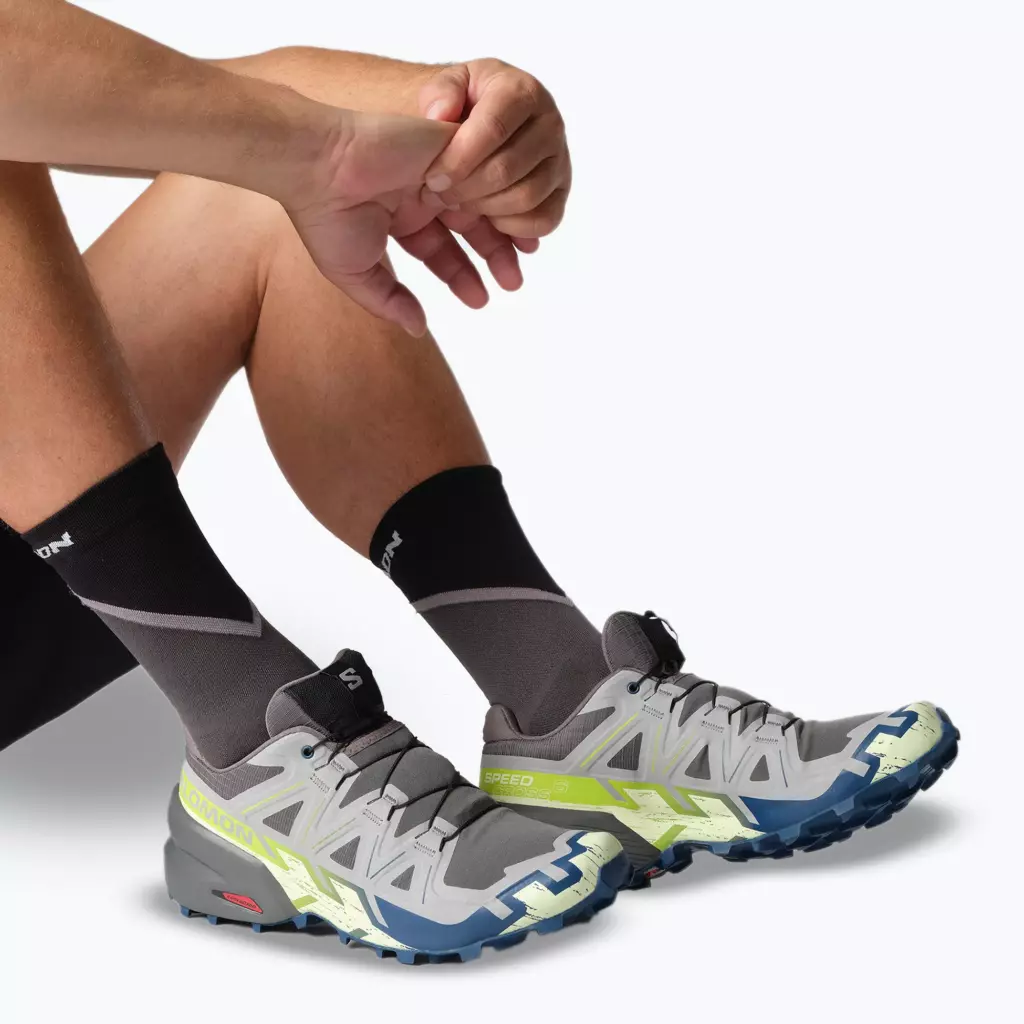 Кроссовки для бега Salomon Speedcross 6 castlerock/lime cream/poseidon