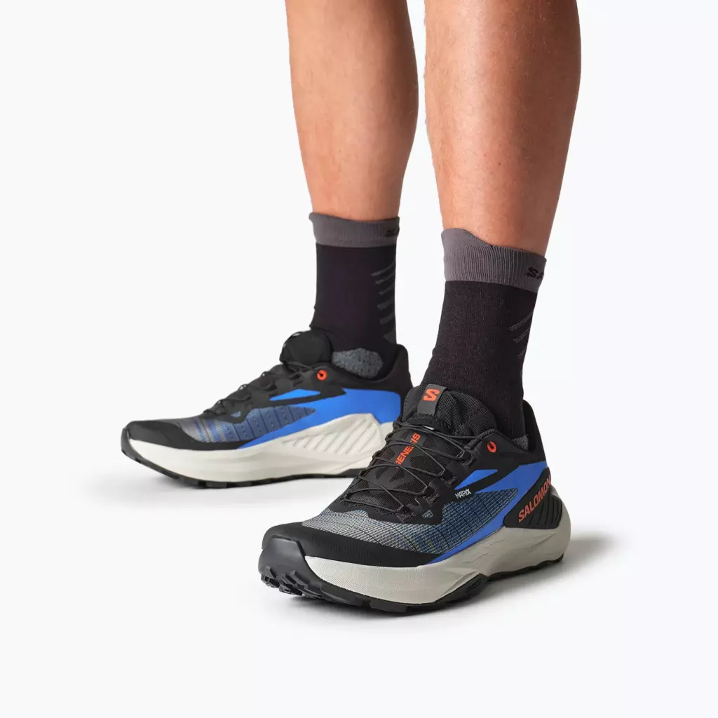 Кроссовки для бега Salomon Genesis black/french blue/cherry tomato