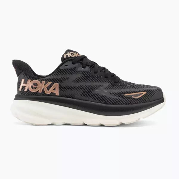 Женские кроссовки для бега HOKA Clifton 9 black/rose gold