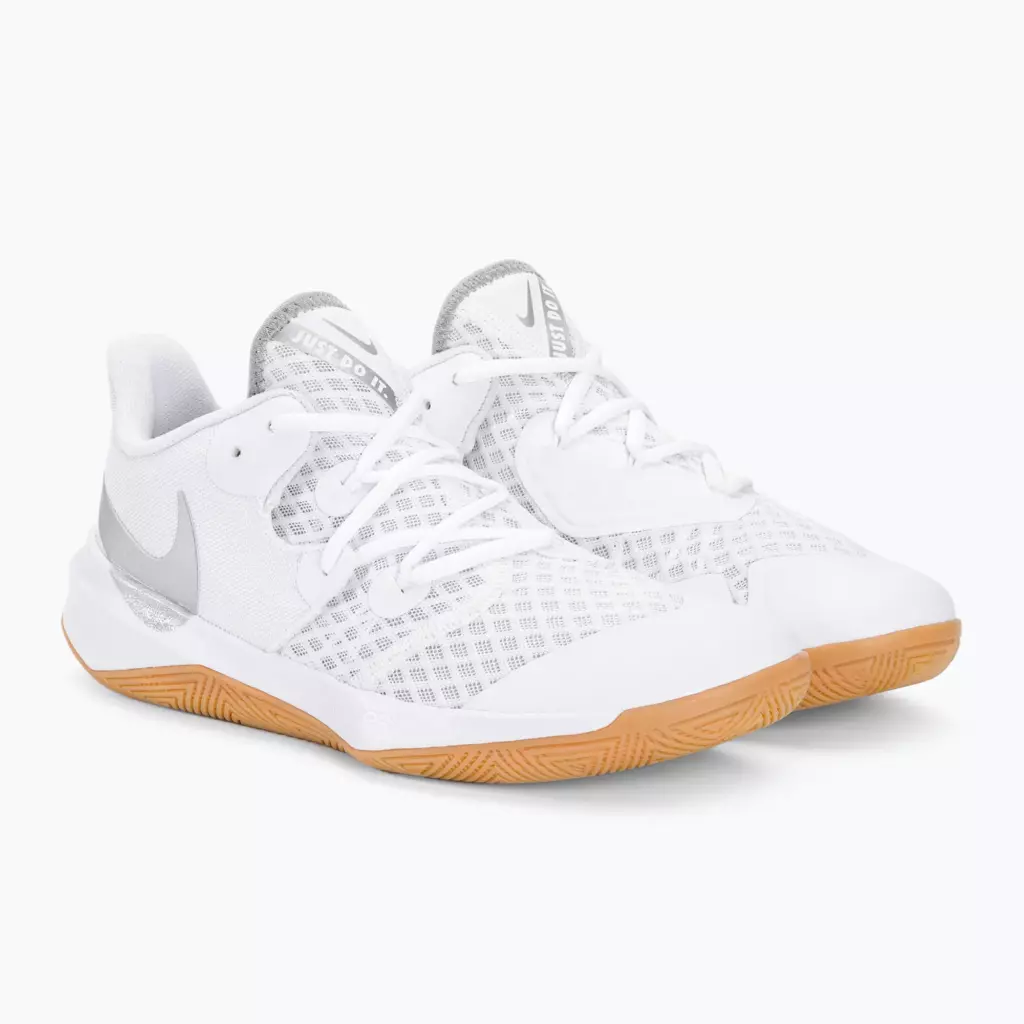 Кроссовки волейбольные Nike Zoom Hyperspeed Court SE white/metalic silver gum