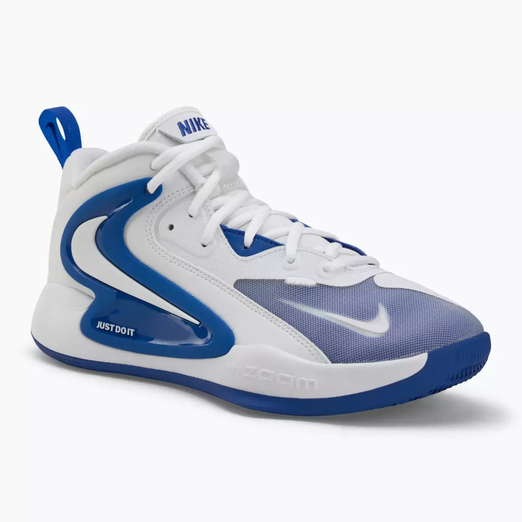 Кроссовки волейбольные Nike React Hyperset 2 white/white/game royal