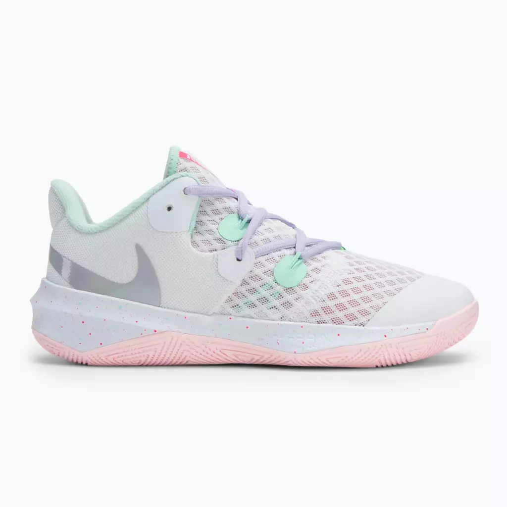 Кроссовки волейбольные Nike Zoom Hyperspeed Court SE white/mint foam/grey/violet mist/pink foam