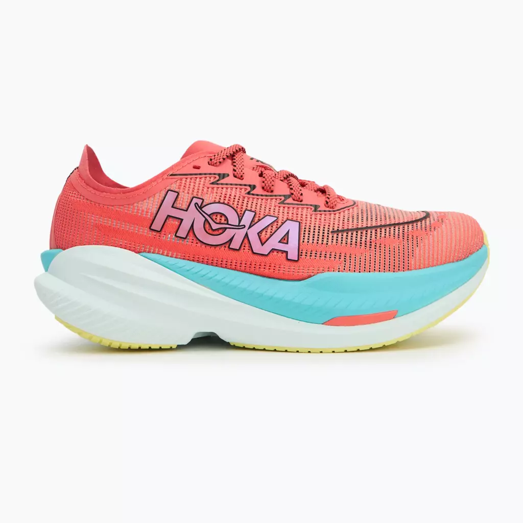 Женские кроссовки для бега HOKA Mach X 2 grapefruit/electric coral