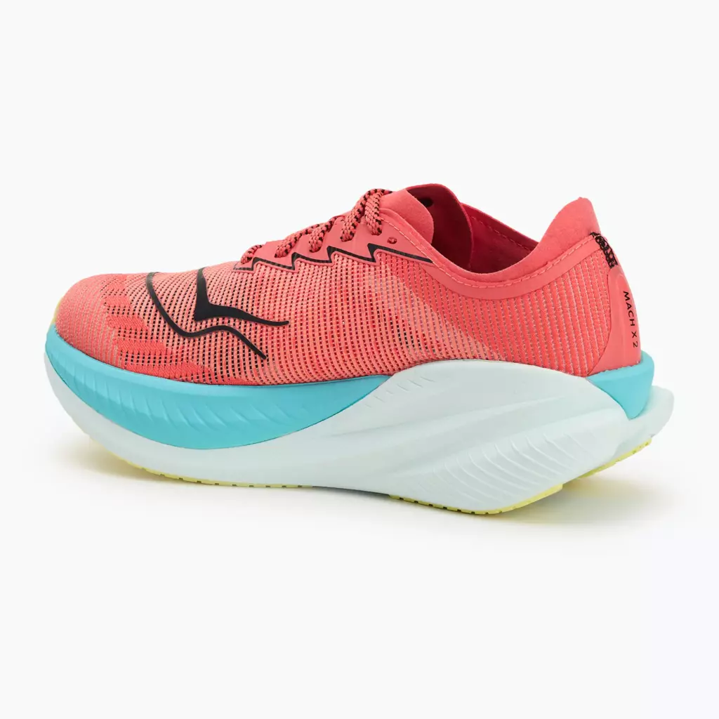 Женские кроссовки для бега HOKA Mach X 2 grapefruit/electric coral
