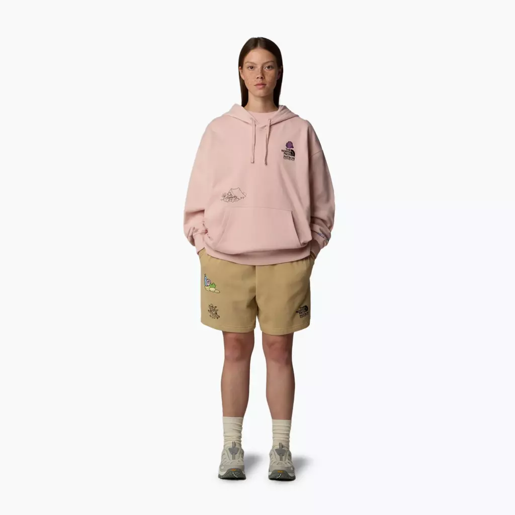 Худи The North Face Mountain Cleanup розовое