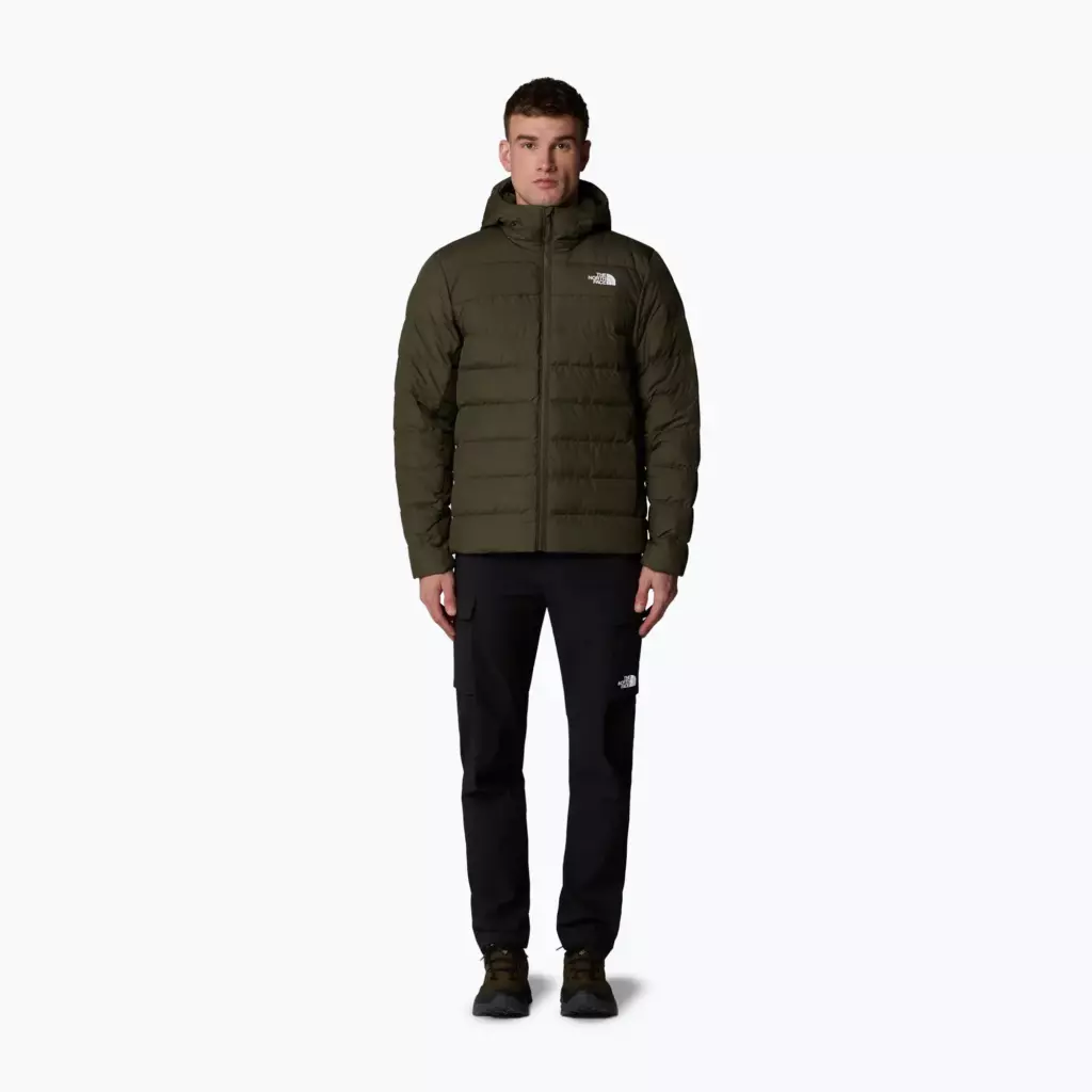 Пуховик The North Face Aconcagua III Hooded темно-зеленая