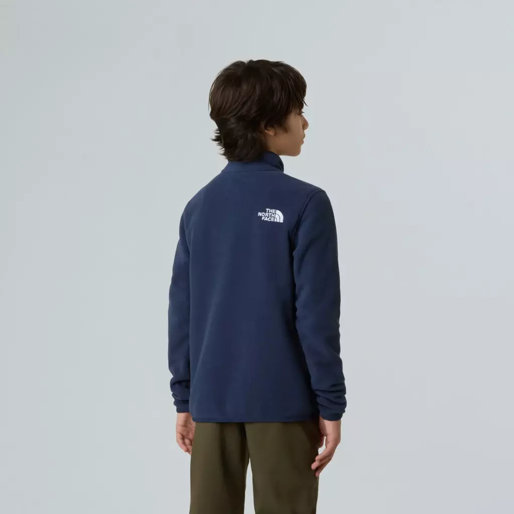 Детская флисовая кофта The North Face Teen Glacier 1/4 Zip синяя