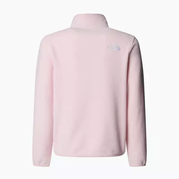 Детская флисовая кофта The North Face Teen Glacier 1/4 Zip розовая