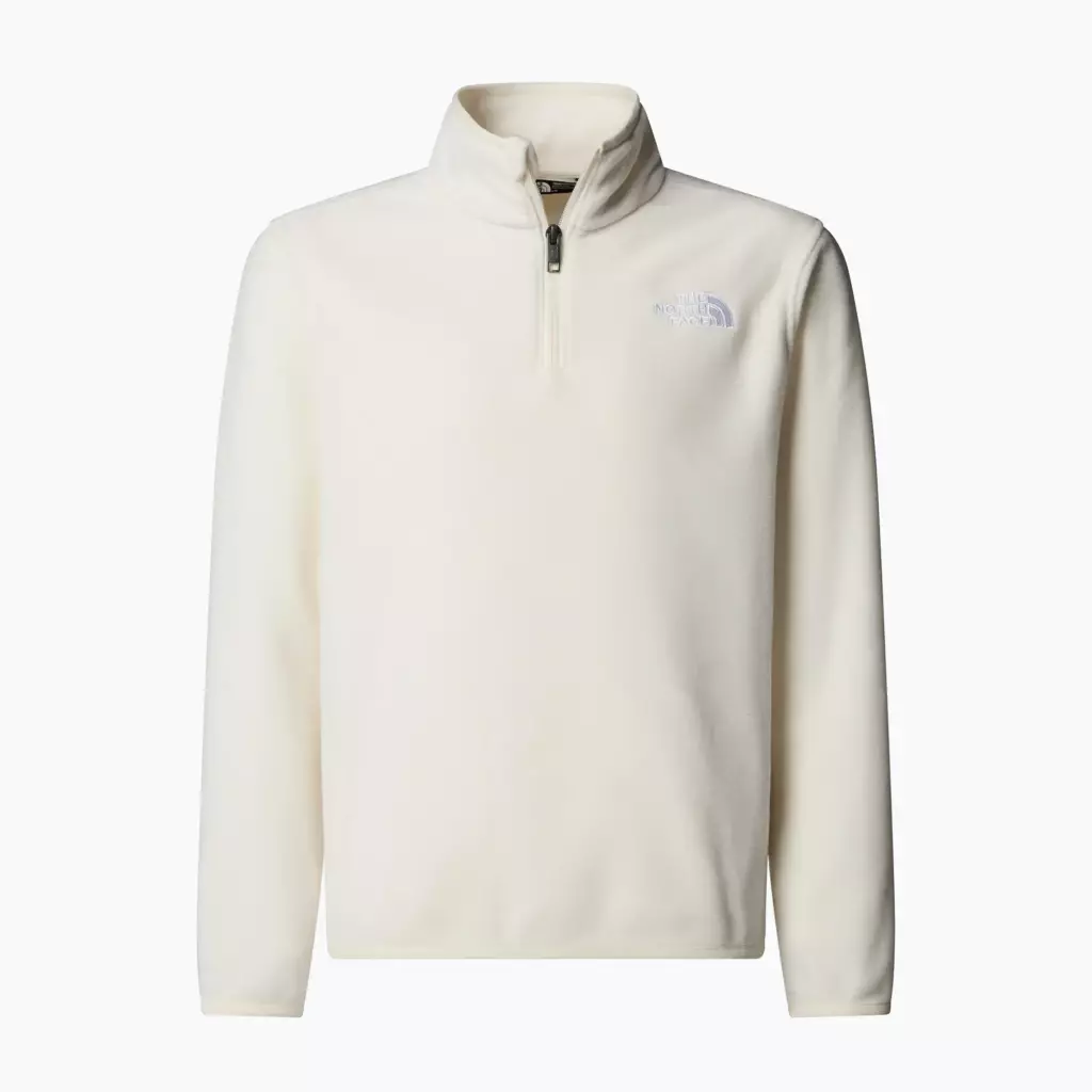 Детская флисовая кофта The North Face Teen Glacier 1/4 Zip бежевая