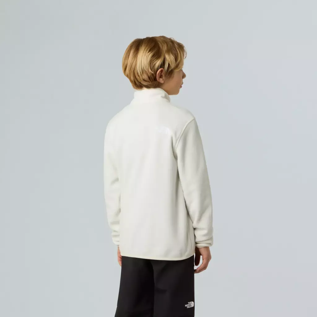 Детская флисовая кофта The North Face Teen Glacier 1/4 Zip бежевая