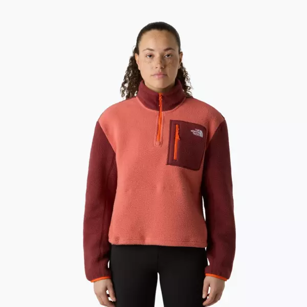 Женская юмиори с застежкой-молнией 1/4 The North Face mars dust/sumac/solar flare