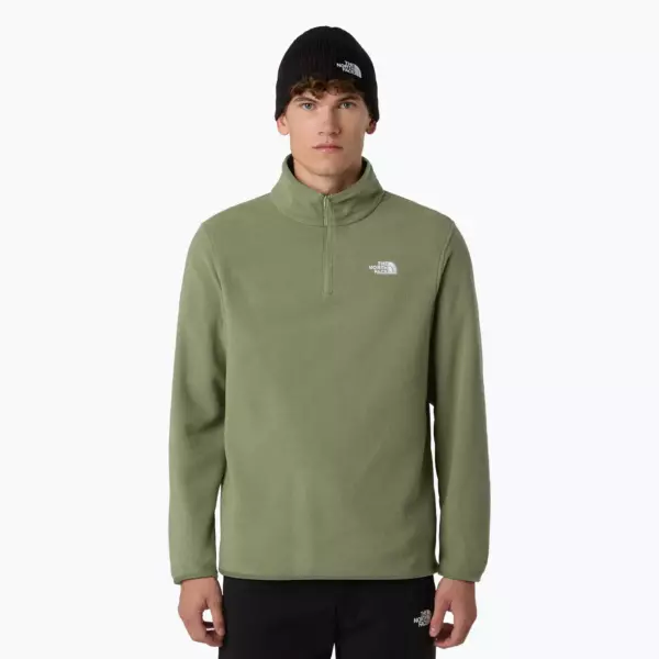 Флисовая толстовка The North Face Glacier Fleece 1/4 Zip bark mist