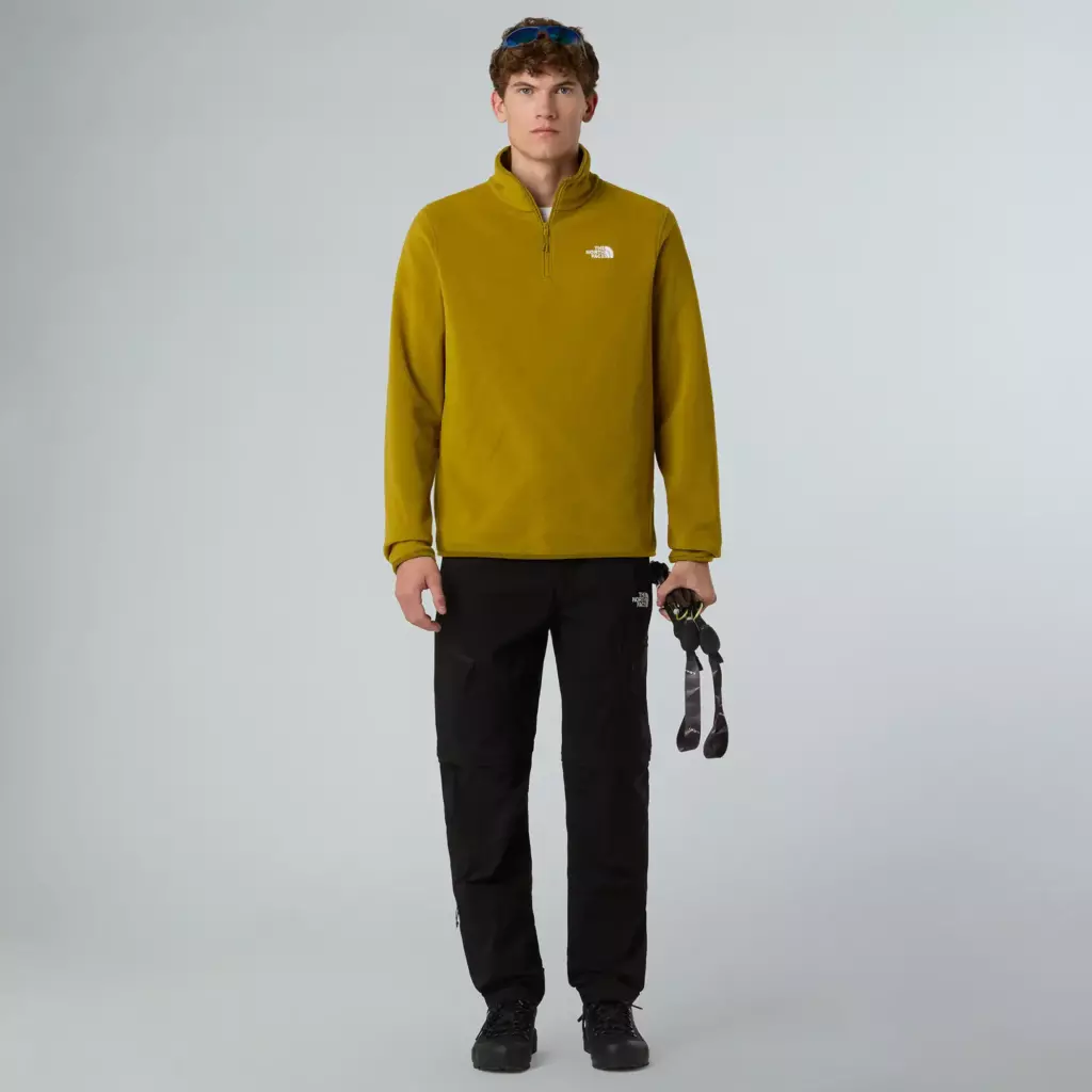 Флисовая толстовка The North Face Glacier Fleece 1/4 Zip deep dijon