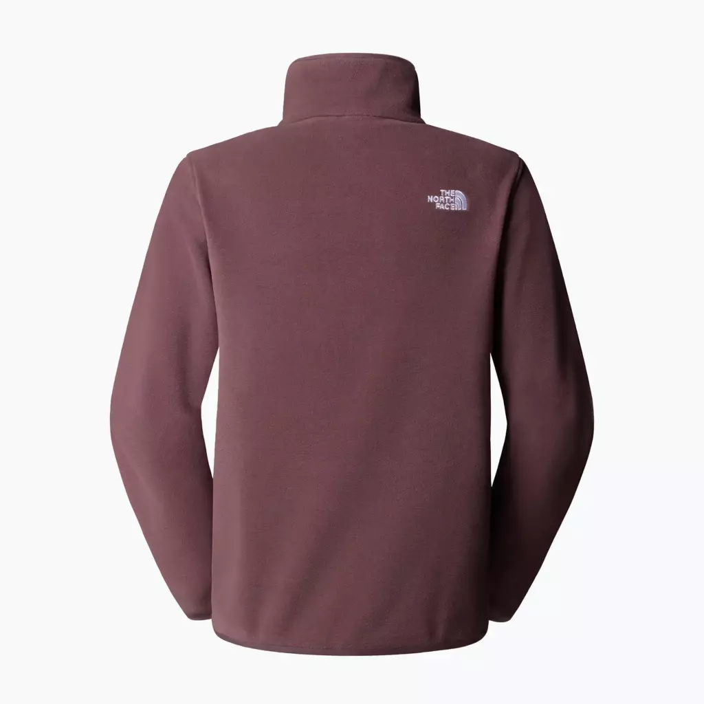 Женская флисовая толстовка The North Face Glacier Fleece 1/4 Zip бордово-коричневая