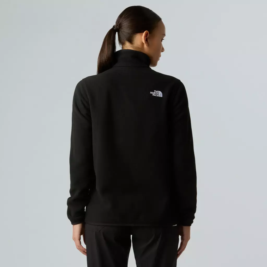 Женская флисовая толстовка The North Face Glacier Fleece 1/4 чёрная