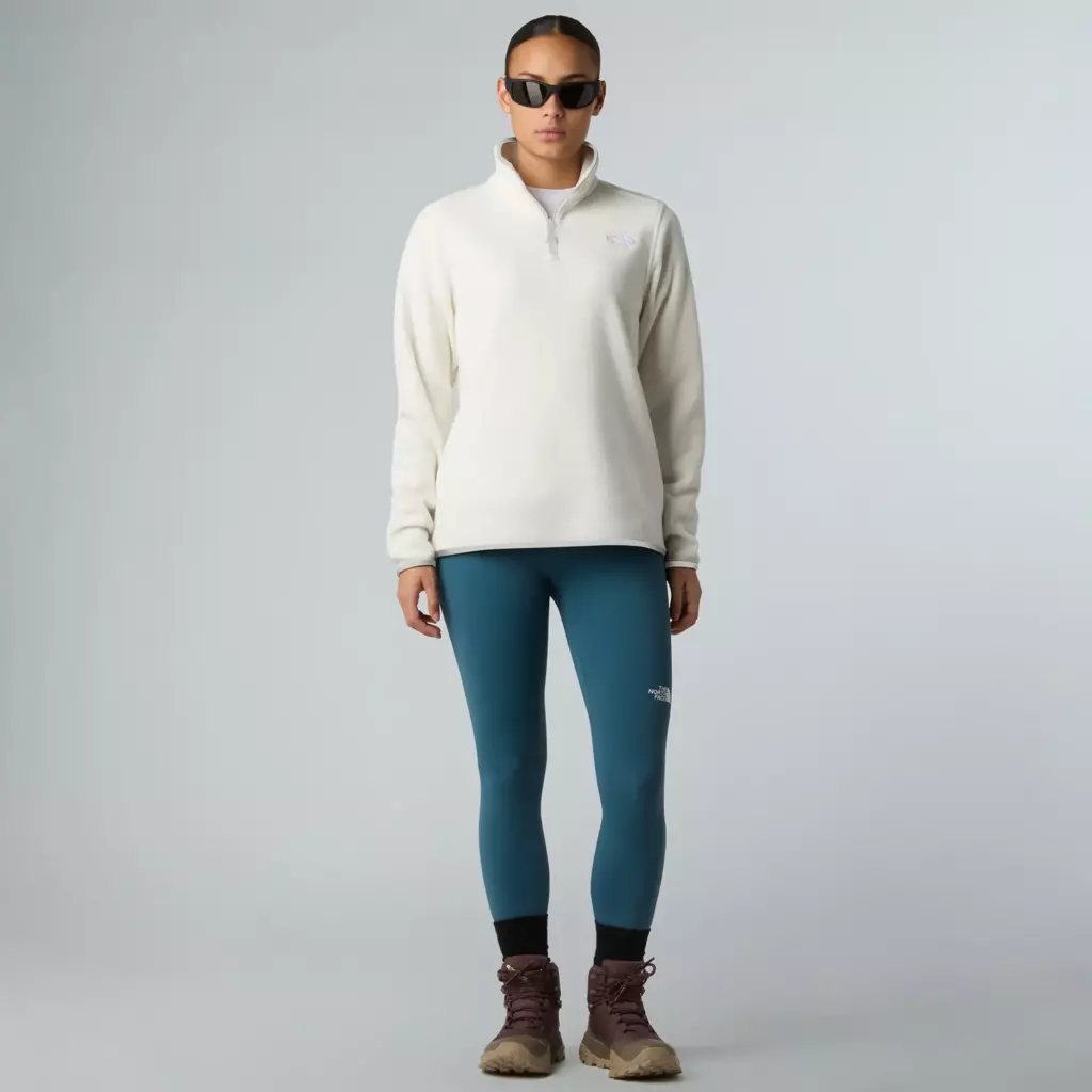 Женская флисовая толстовка The North Face Glacier Fleece 1/4 Zip белая