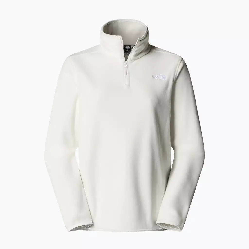 Женская флисовая толстовка The North Face Glacier Fleece 1/4 Zip белая