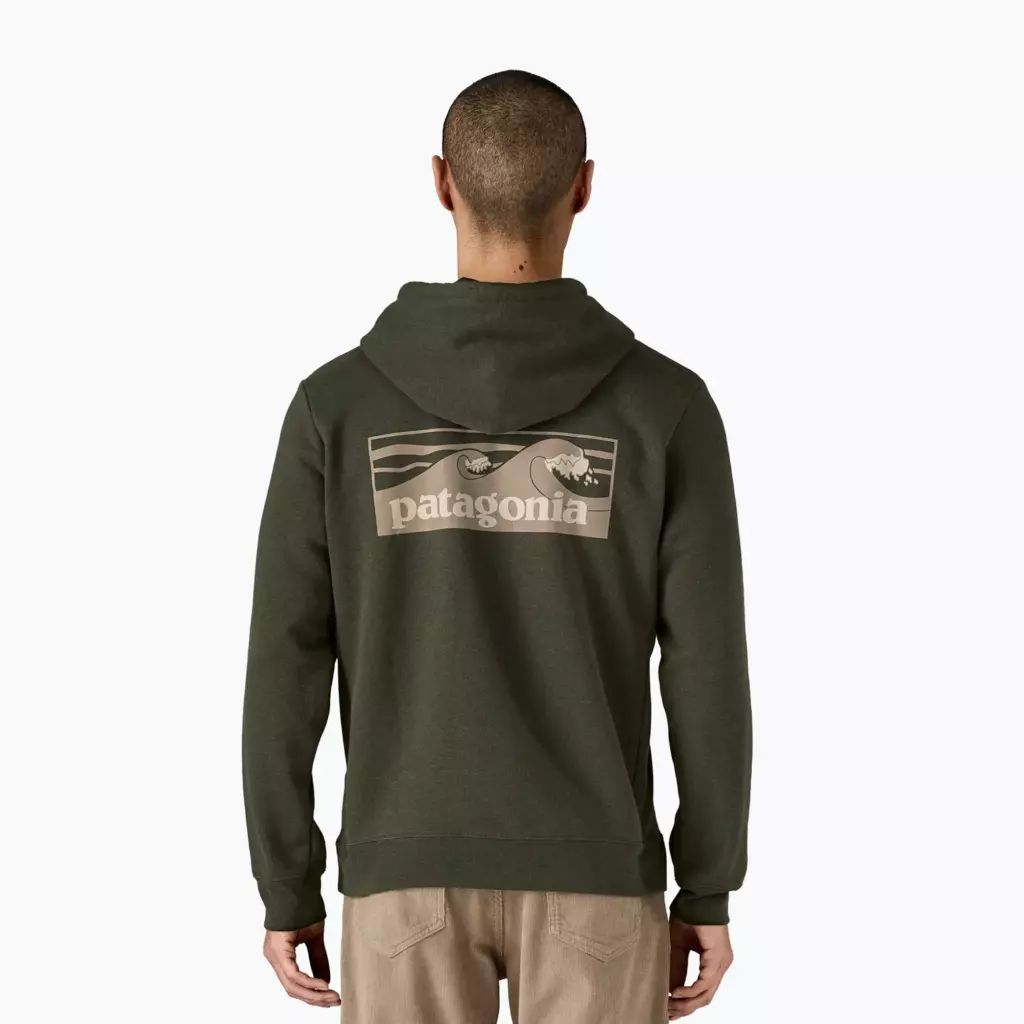 Худи Patagonia Boardshort Logo Uprisal Hoody basin green