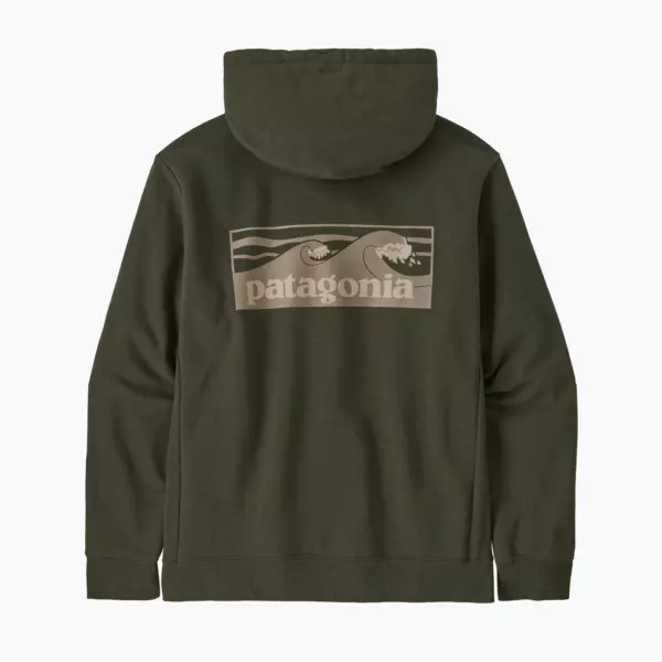 Худи Patagonia Boardshort Logo Uprisal Hoody basin green