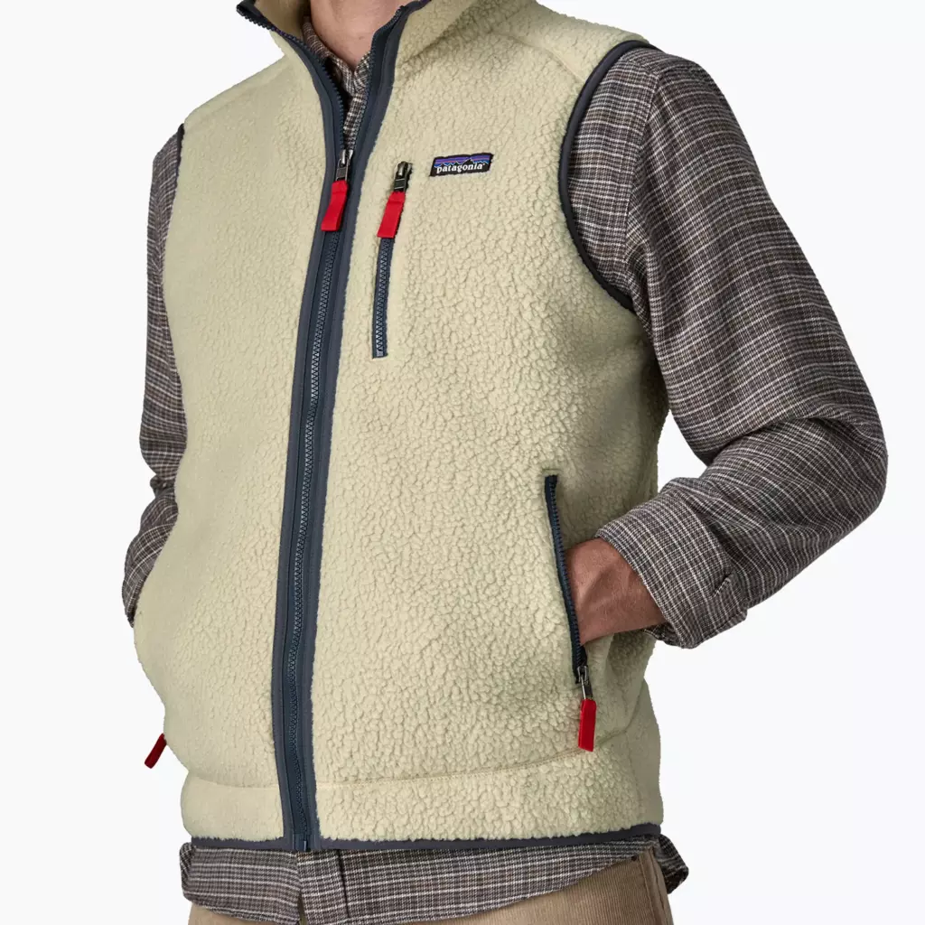 Безрукавка Patagonia Retro Pile Fleece pelican w/smolder blue