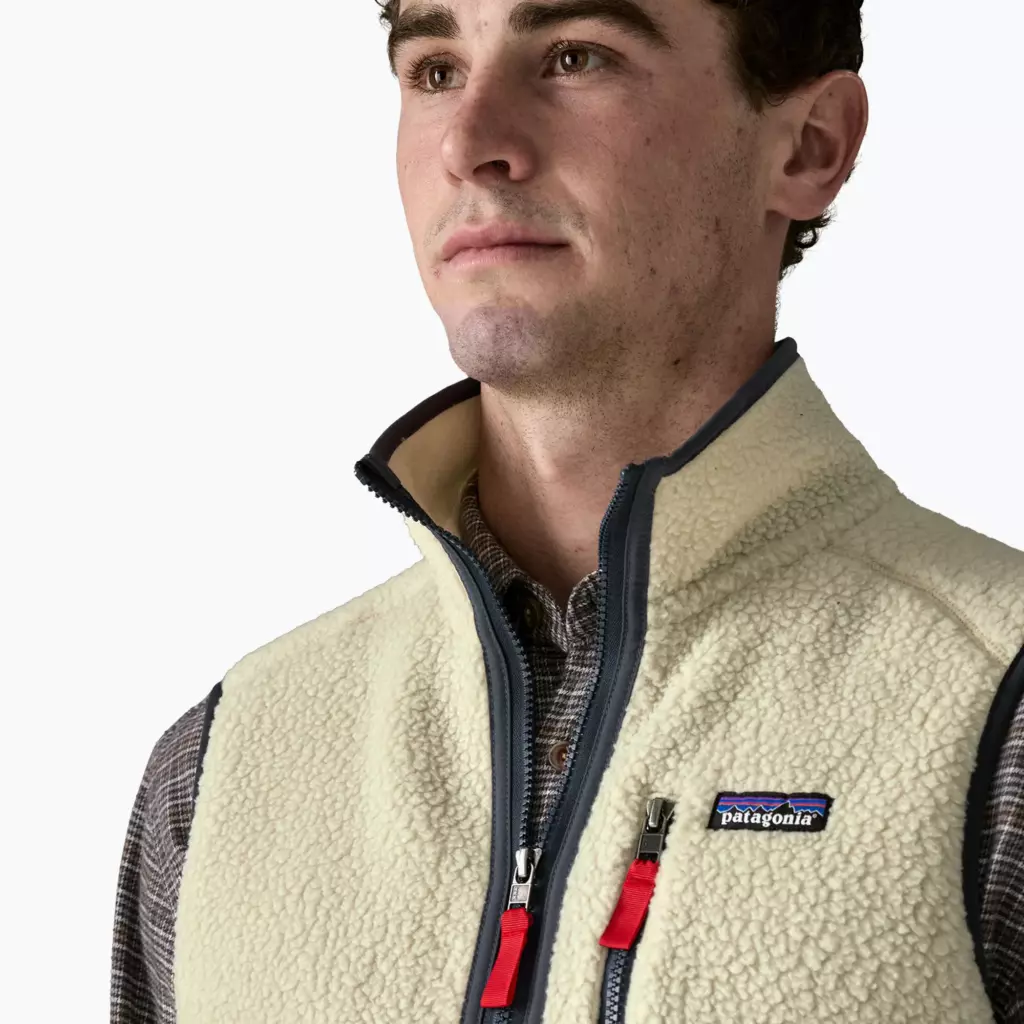 Безрукавка Patagonia Retro Pile Fleece pelican w/smolder blue