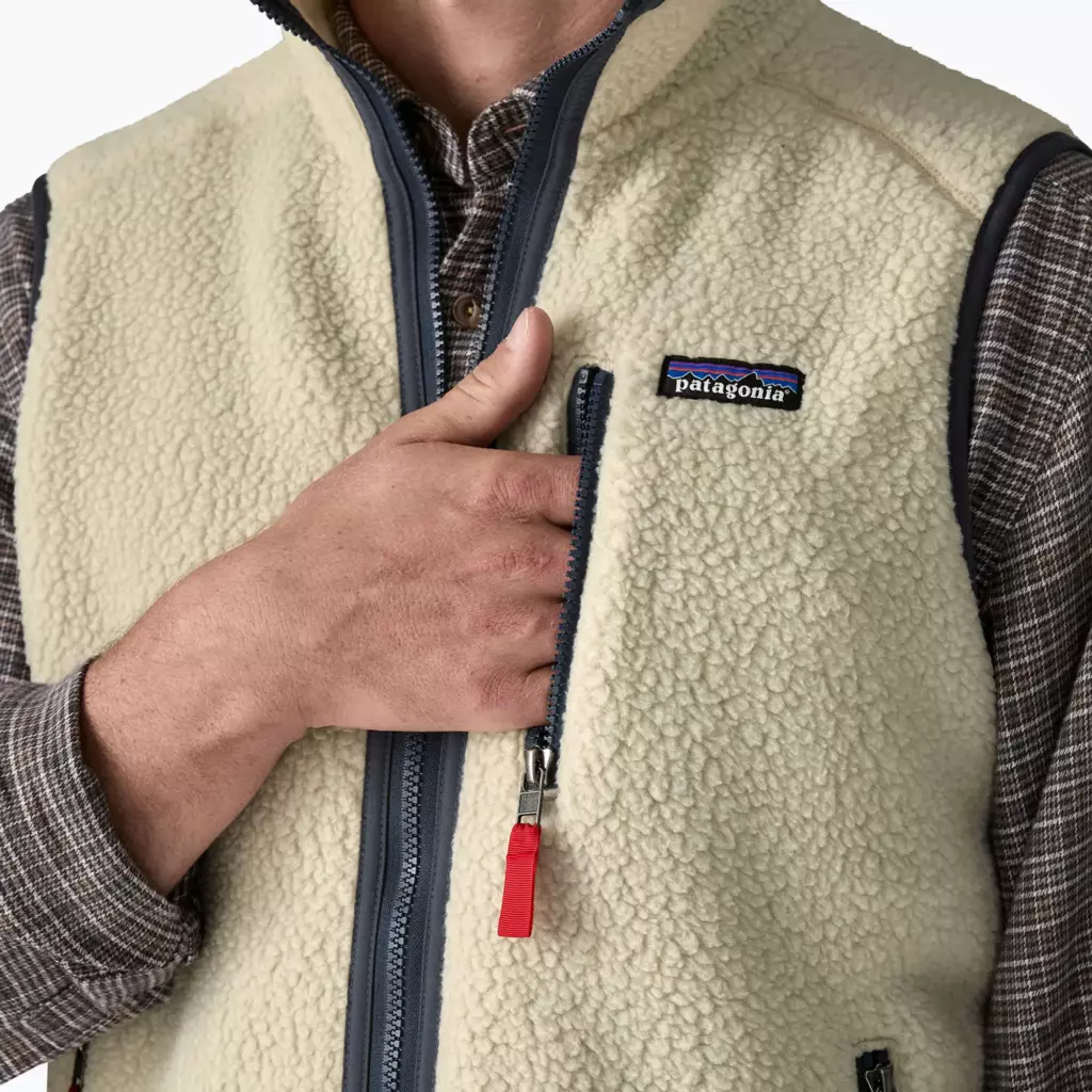Безрукавка Patagonia Retro Pile Fleece pelican w/smolder blue
