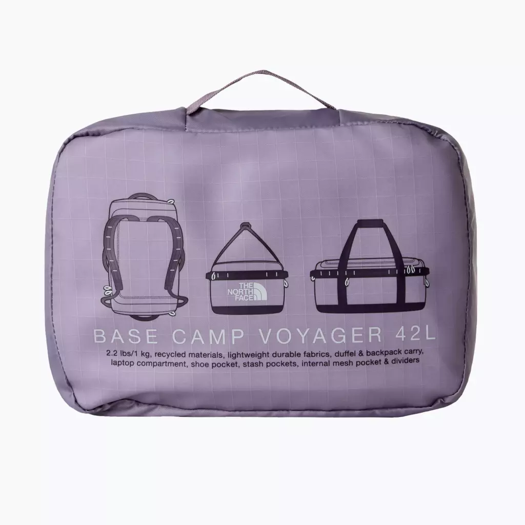 Дорожная сумка The North Face Base Camp Voyager Duffel 42 transcendent grey/endle