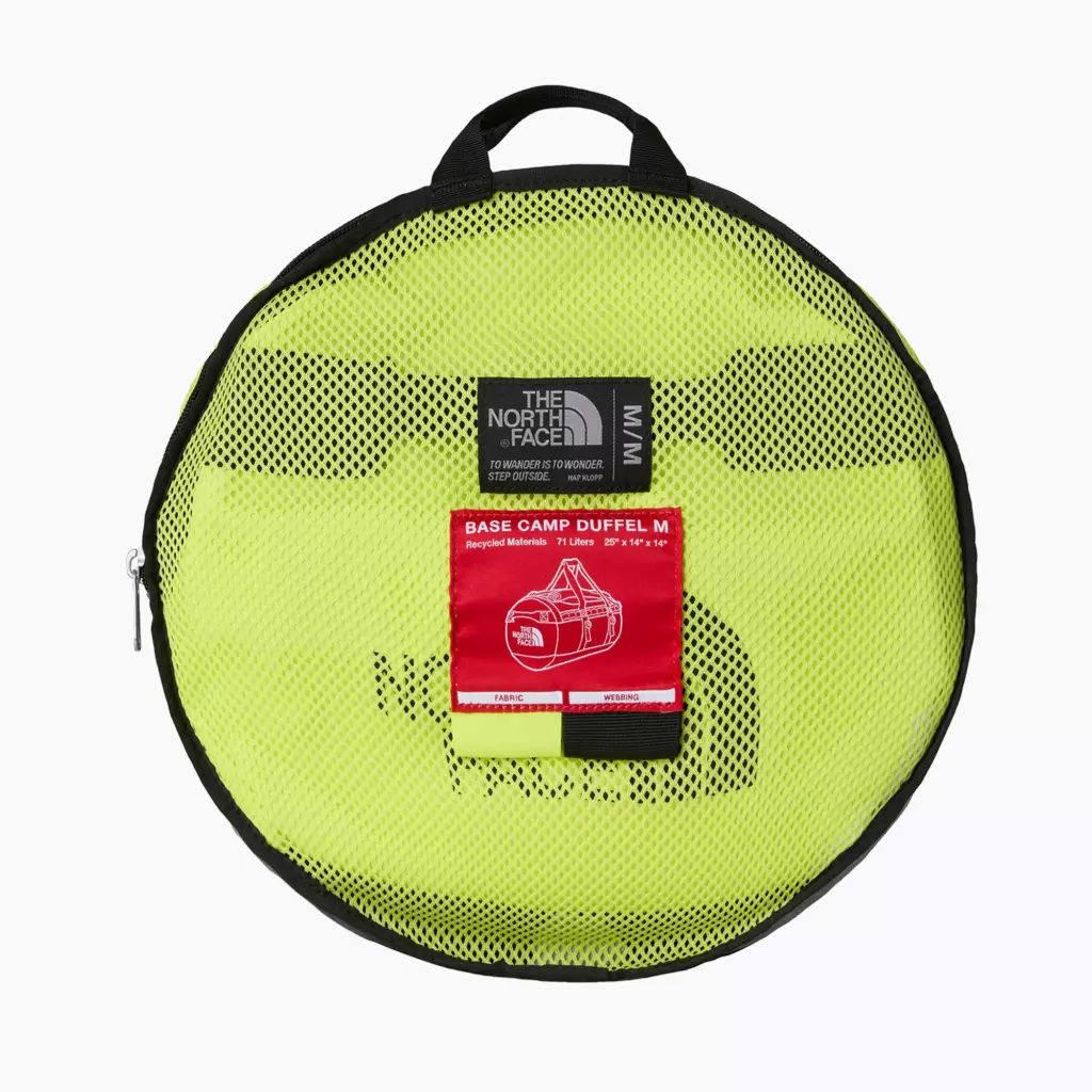 Дорожная сумка The North Face Base Camp Duffel M 71 л fizz lime/lemon mist/tn