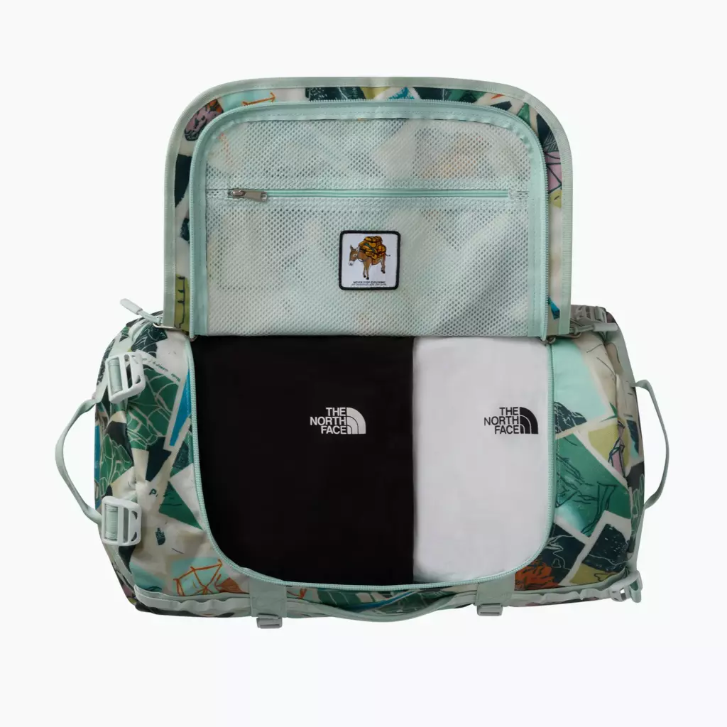 Дорожная сумка The North Face Base Camp Duffel S 50 l opal frost tnf postcard