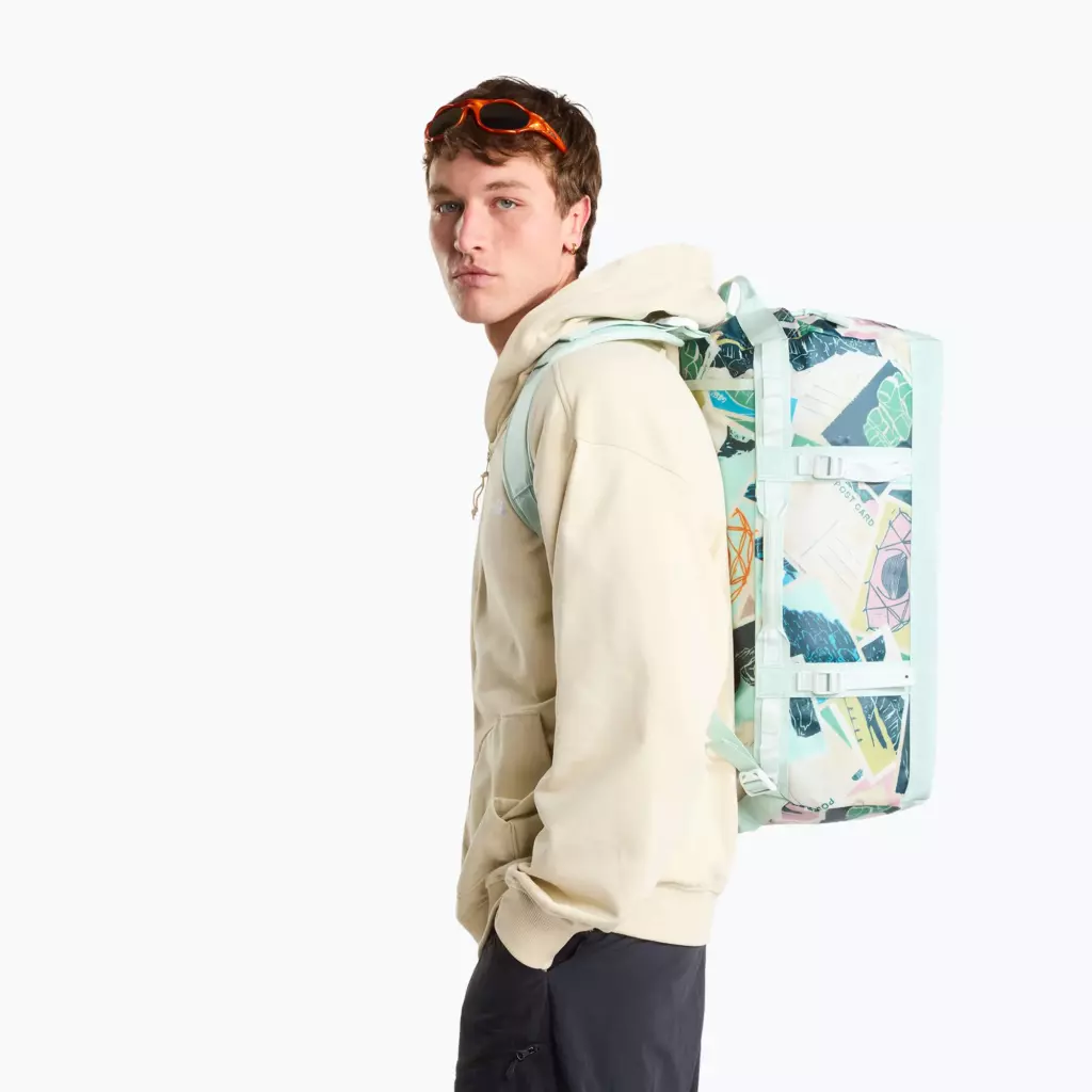 Дорожная сумка The North Face Base Camp Duffel S 50 l opal frost tnf postcard