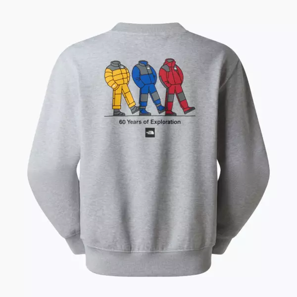 Свитшот The North Face Celebration Relaxed Crew Graphic light grey heather