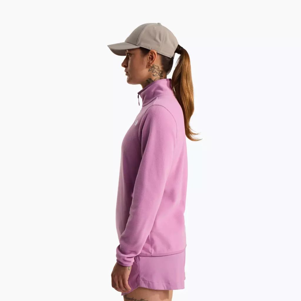 Женская флисовая толстовка The North Face Glacier Fleece 1/4 Zip hushed lavender