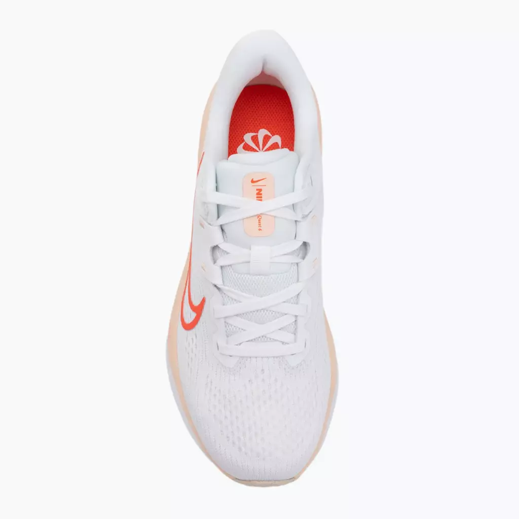 Женские Кроссовки для бега Nike Quest 6 white/bright crimson/washed coral