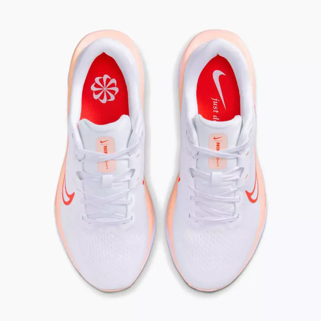 Женские Кроссовки для бега Nike Quest 6 white/bright crimson/washed coral