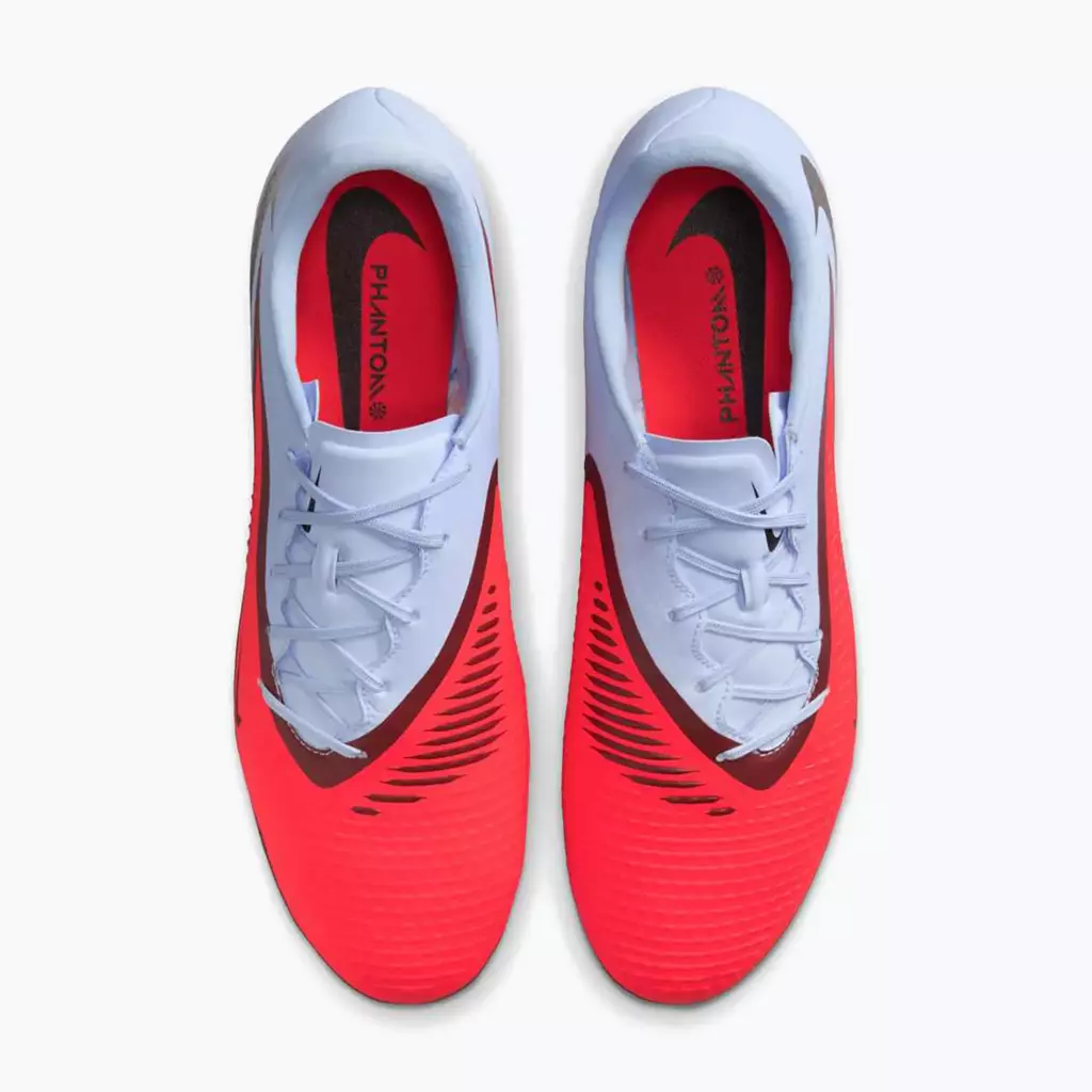 Футбольные бутсы Nike Phantom 6 Low Academy FG/MG royal tint/bright crimson